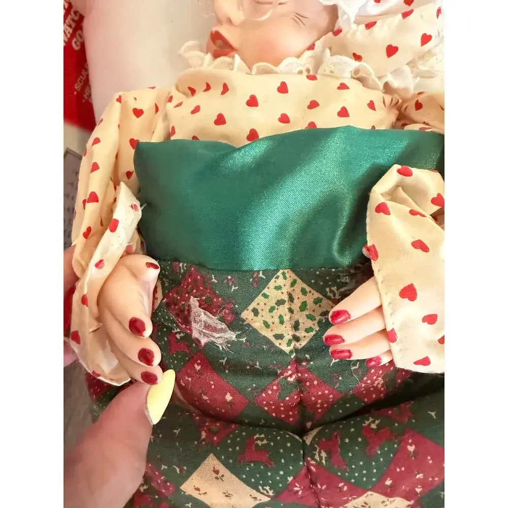 Telco Motionettes Sleeping Mrs. Santa Claus vintage Christmas